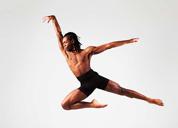 Male dancer leaping in the air Male dancer leaping in the air