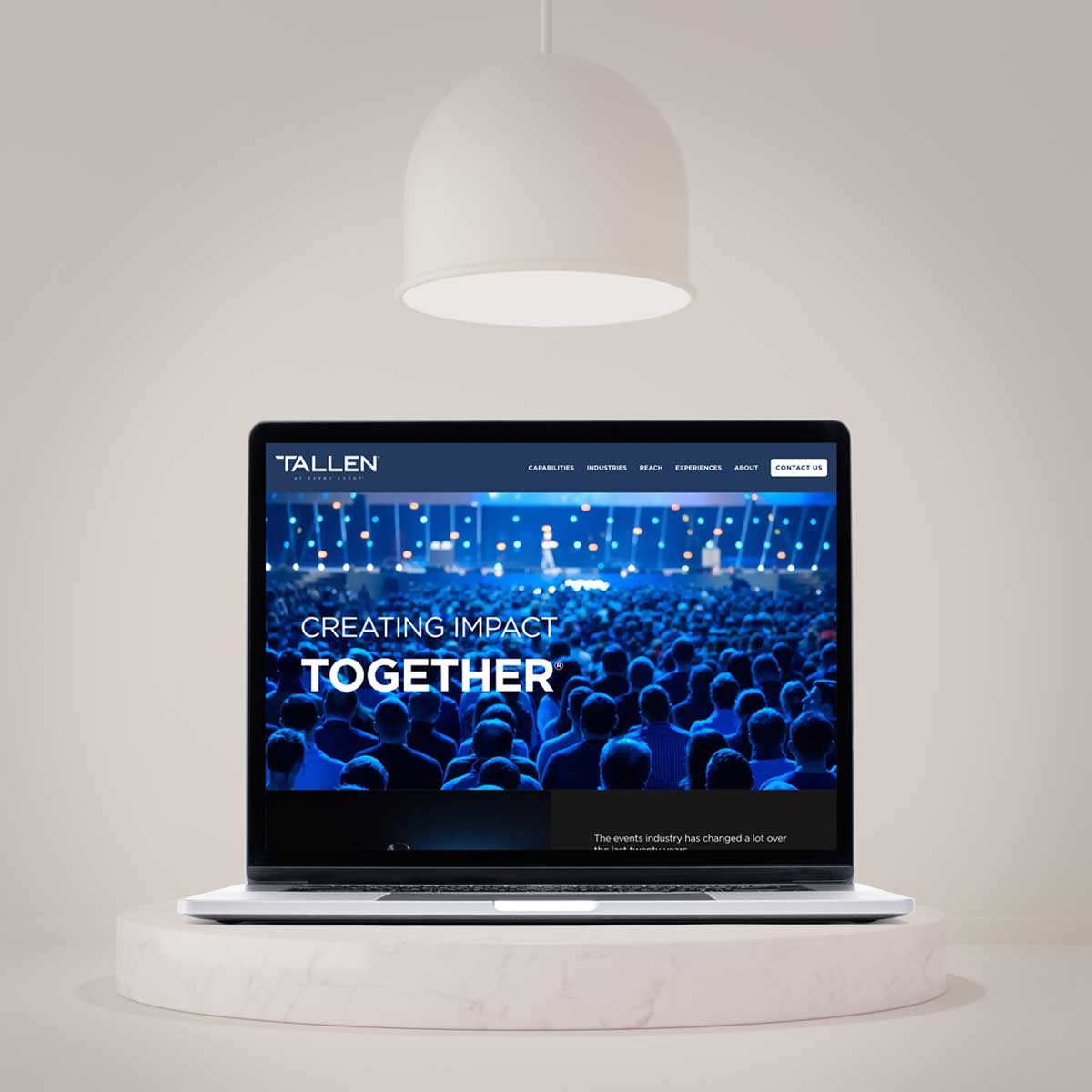tallen-homepage-on-laptop
